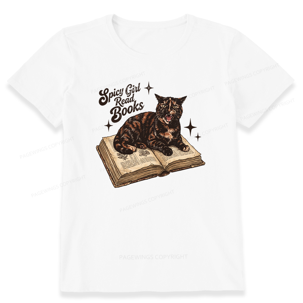 Pagewings Spicy Girl Read Books 15959 Bookish Unisex Classic T-shirt