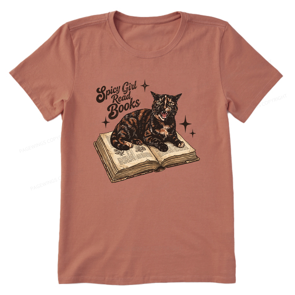 Pagewings Spicy Girl Read Books 15959 Bookish Unisex Classic T-shirt