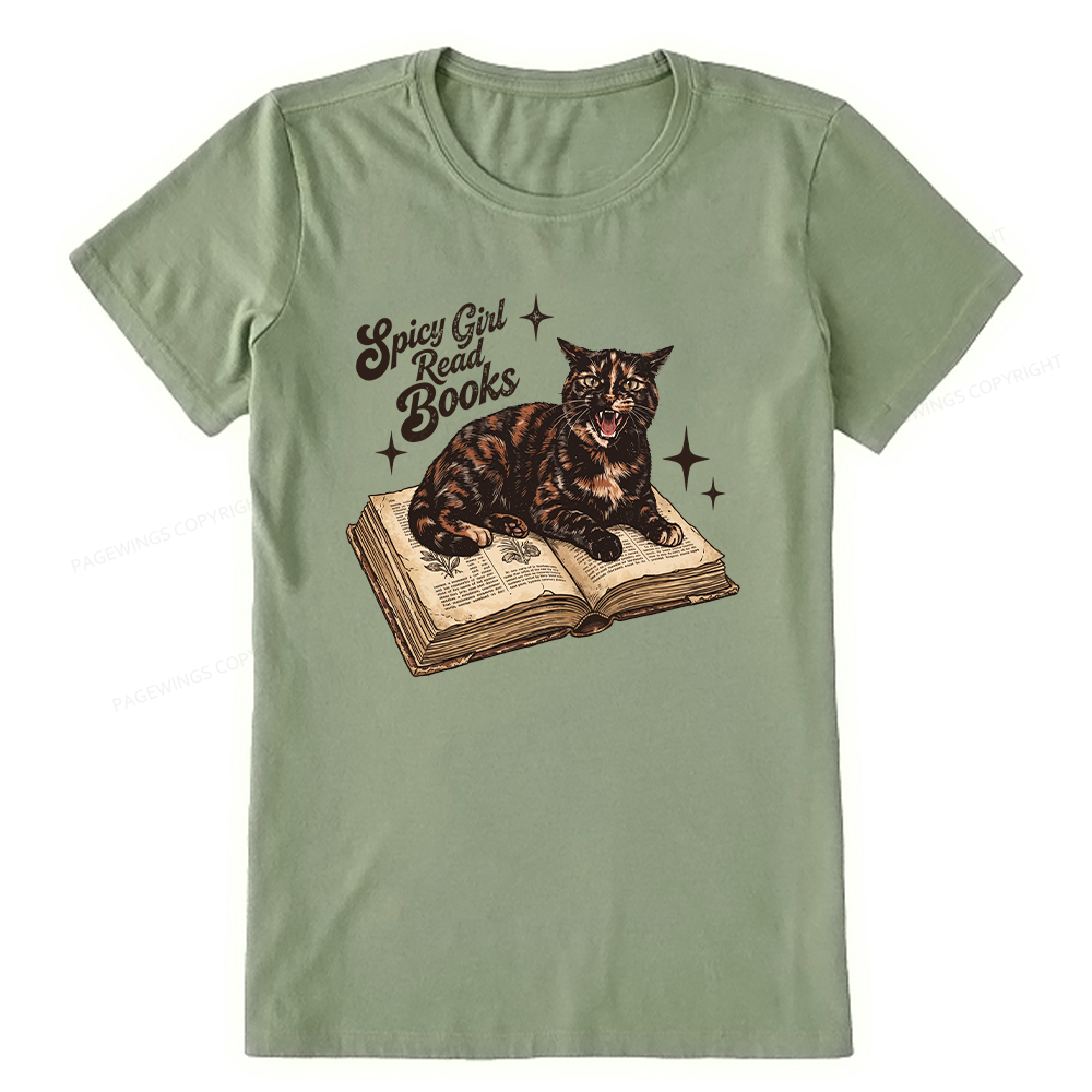 Pagewings Spicy Girl Read Books 15959 Bookish Unisex Classic T-shirt