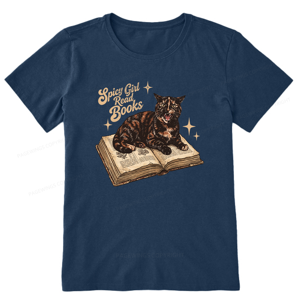 Pagewings Spicy Girl Read Books 15959 Bookish Unisex Classic T-shirt