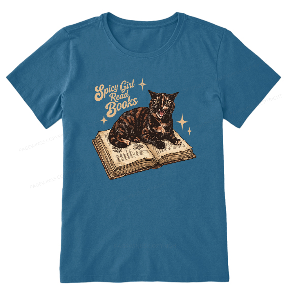 Pagewings Spicy Girl Read Books 15959 Bookish Unisex Classic T-shirt