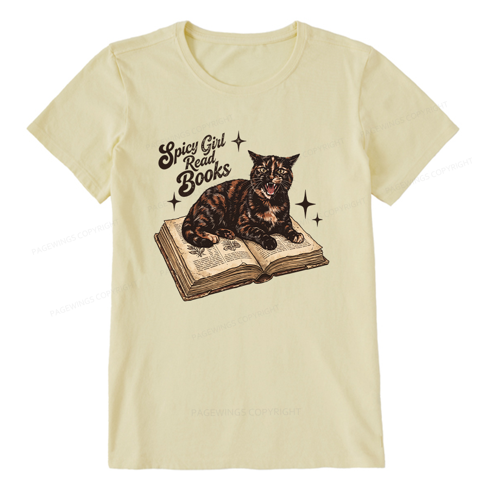 Pagewings Spicy Girl Read Books 15959 Bookish Unisex Classic T-shirt