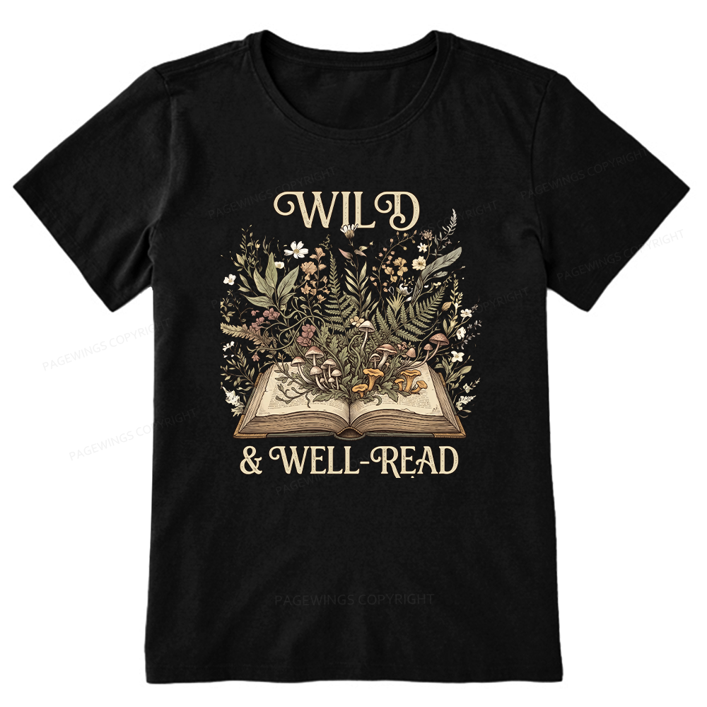 Pagewings Wild And Well-Read 15331 Bookish Unisex Classic T-shirt