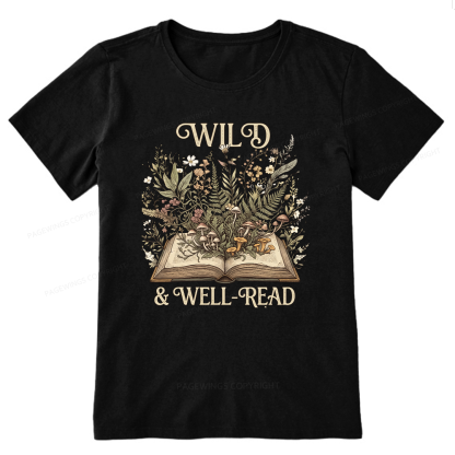 Pagewings Wild And Well-Read 15331 Bookish Unisex Classic T-shirt