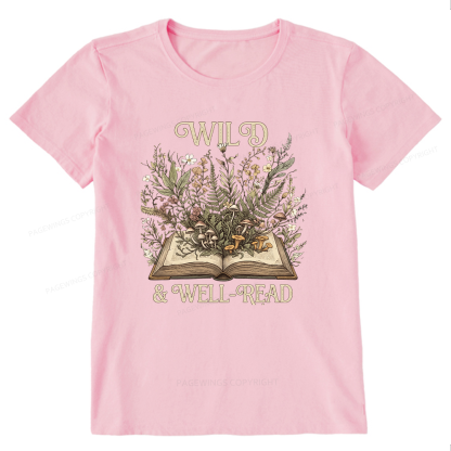 Pagewings Wild And Well-Read 15331 Bookish Unisex Classic T-shirt