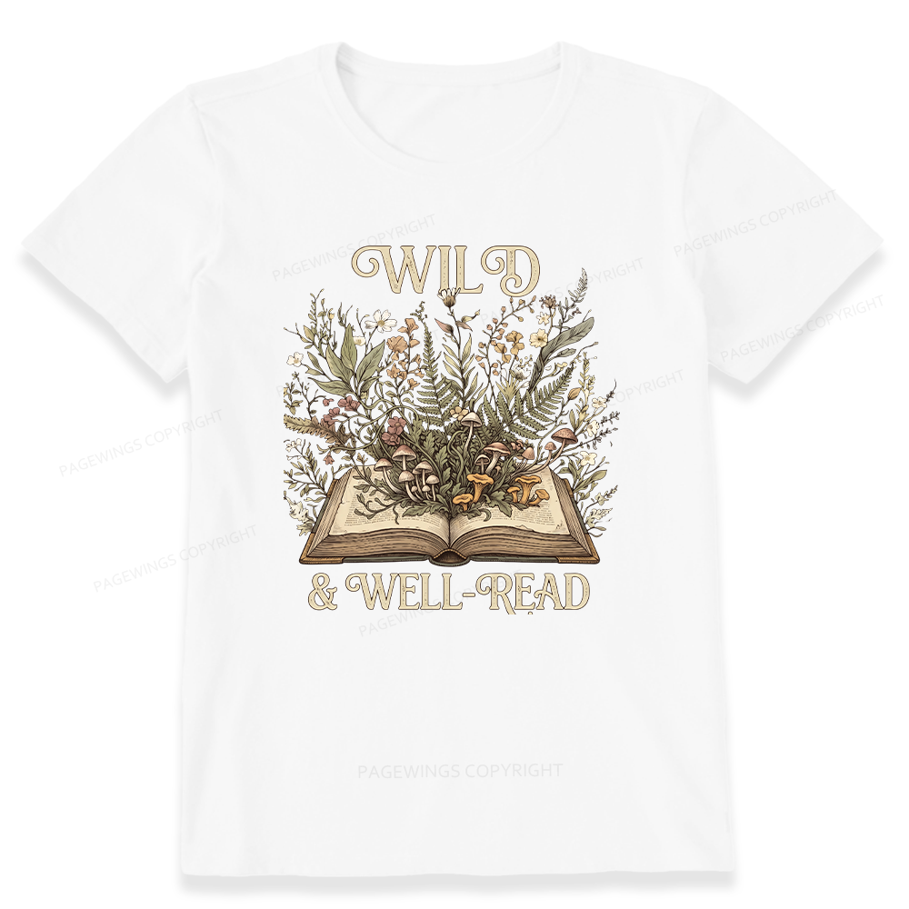 Pagewings Wild And Well-Read 15331 Bookish Unisex Classic T-shirt