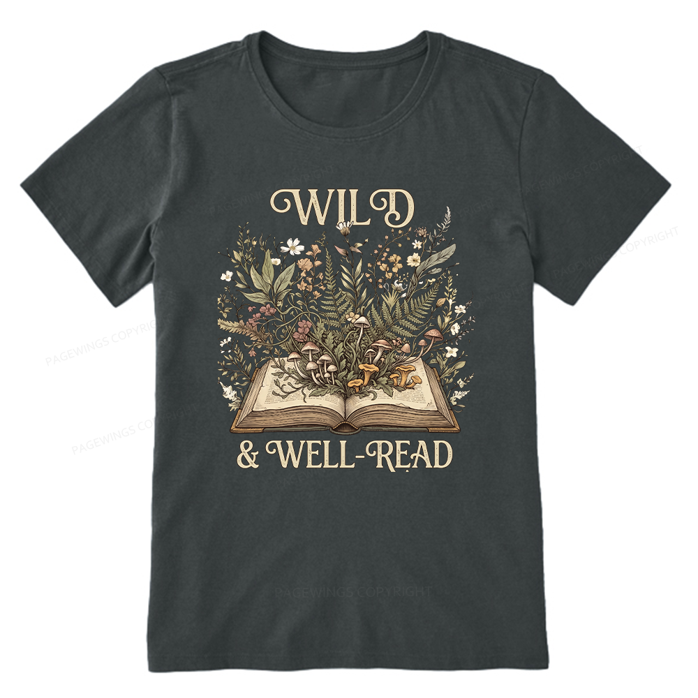 Pagewings Wild And Well-Read 15331 Bookish Unisex Classic T-shirt