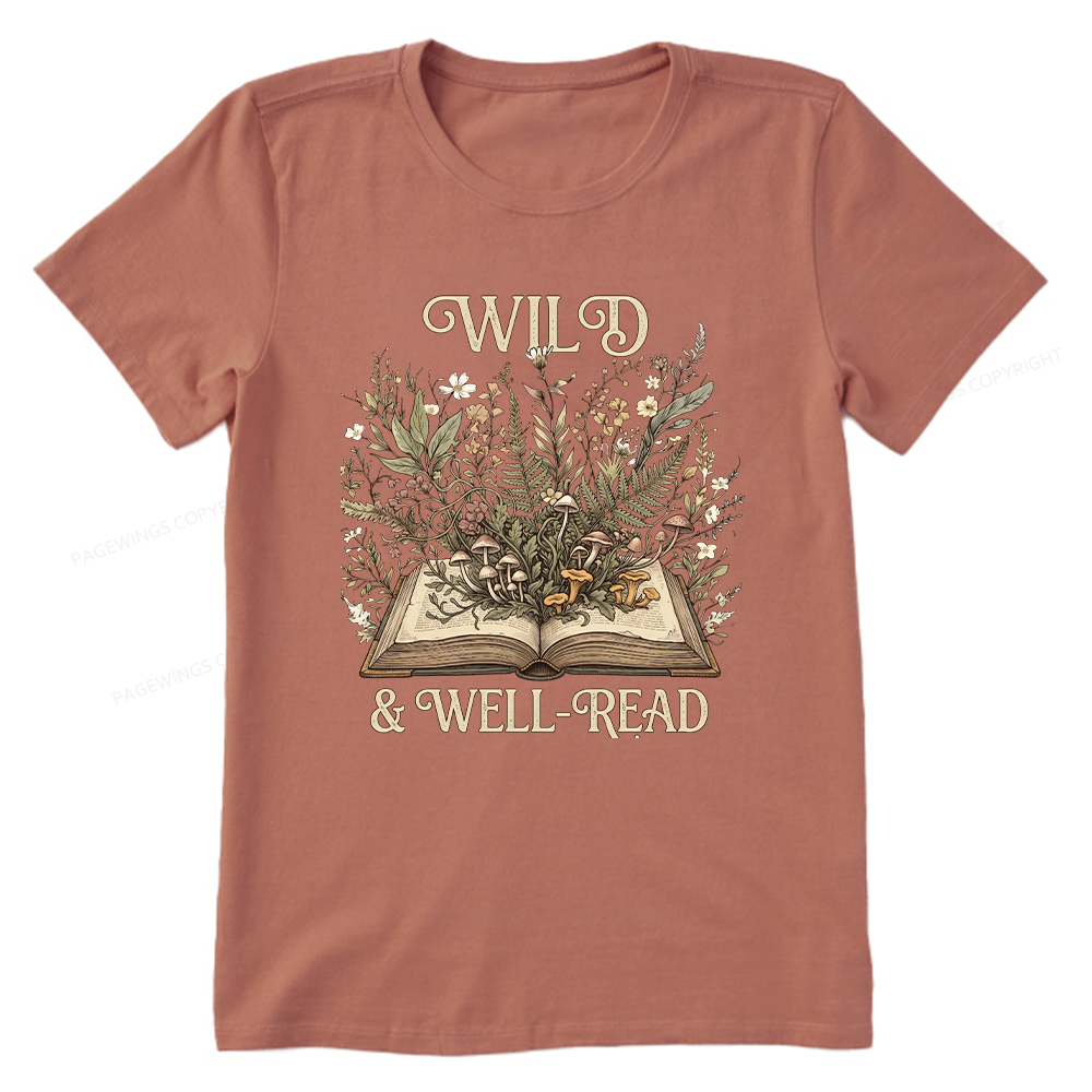Pagewings Wild And Well-Read 15331 Bookish Unisex Classic T-shirt