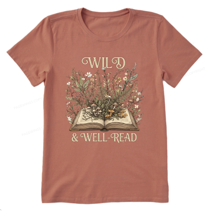 Pagewings Wild And Well-Read 15331 Bookish Unisex Classic T-shirt