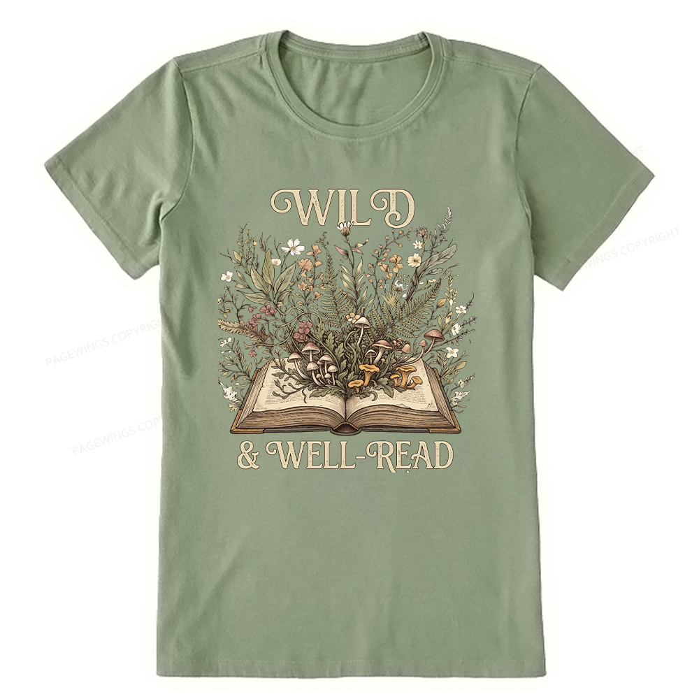 Pagewings Wild And Well-Read 15331 Bookish Unisex Classic T-shirt