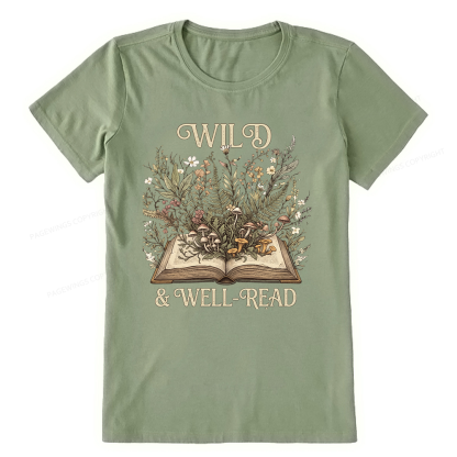 Pagewings Wild And Well-Read 15331 Bookish Unisex Classic T-shirt