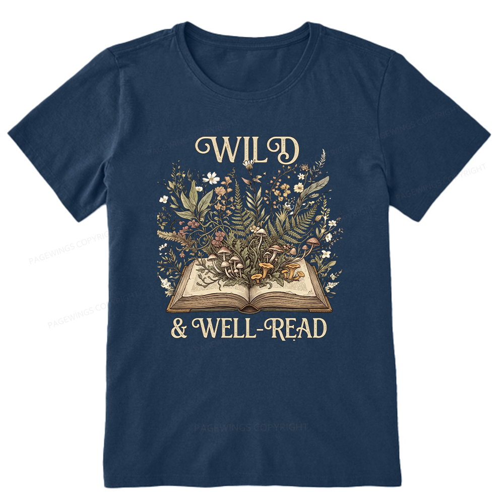 Pagewings Wild And Well-Read 15331 Bookish Unisex Classic T-shirt
