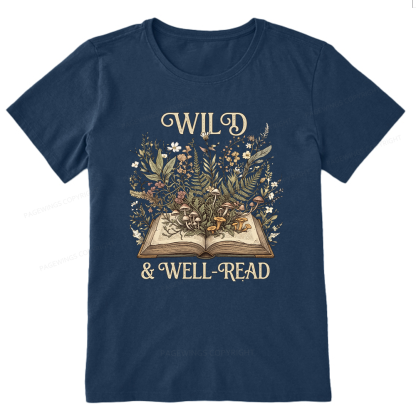 Pagewings Wild And Well-Read 15331 Bookish Unisex Classic T-shirt
