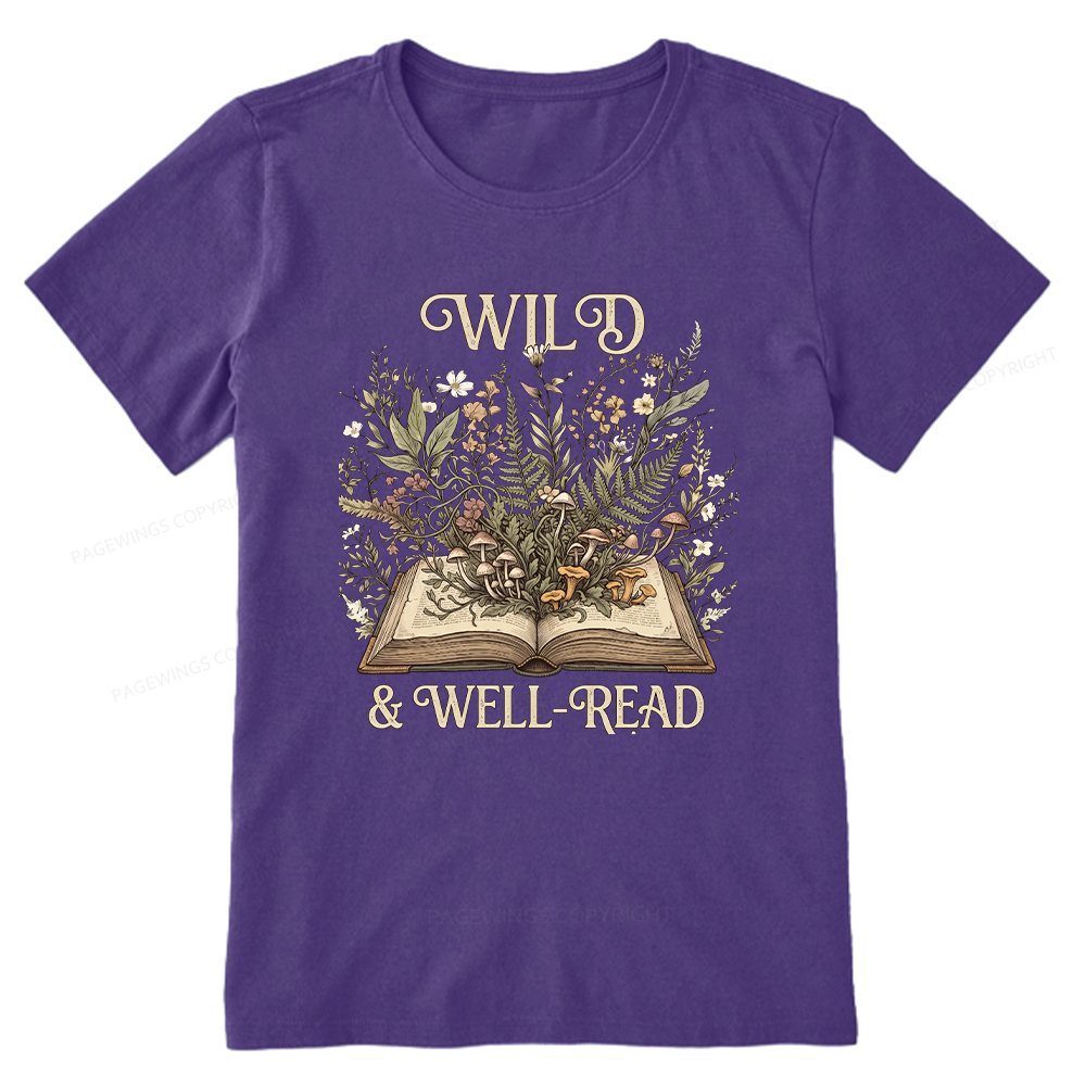 Pagewings Wild And Well-Read 15331 Bookish Unisex Classic T-shirt