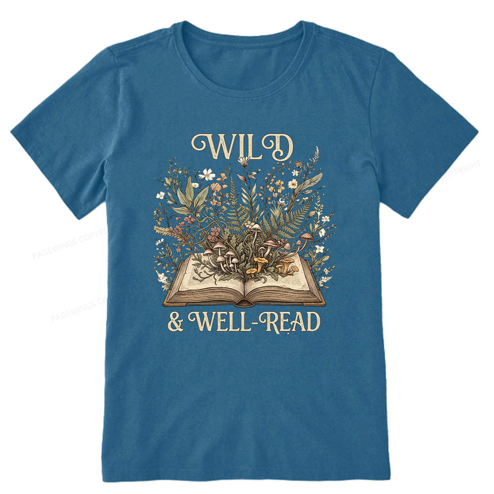 Pagewings Wild And Well-Read 15331 Bookish Unisex Classic T-shirt