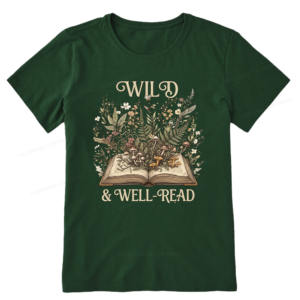 Pagewings Wild And Well-Read 15331 Bookish Unisex Classic T-shirt