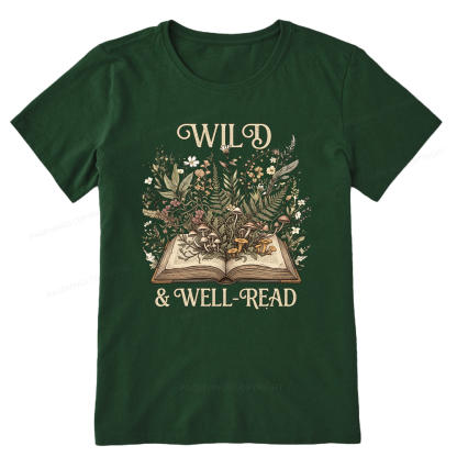 Pagewings Wild And Well-Read 15331 Bookish Unisex Classic T-shirt
