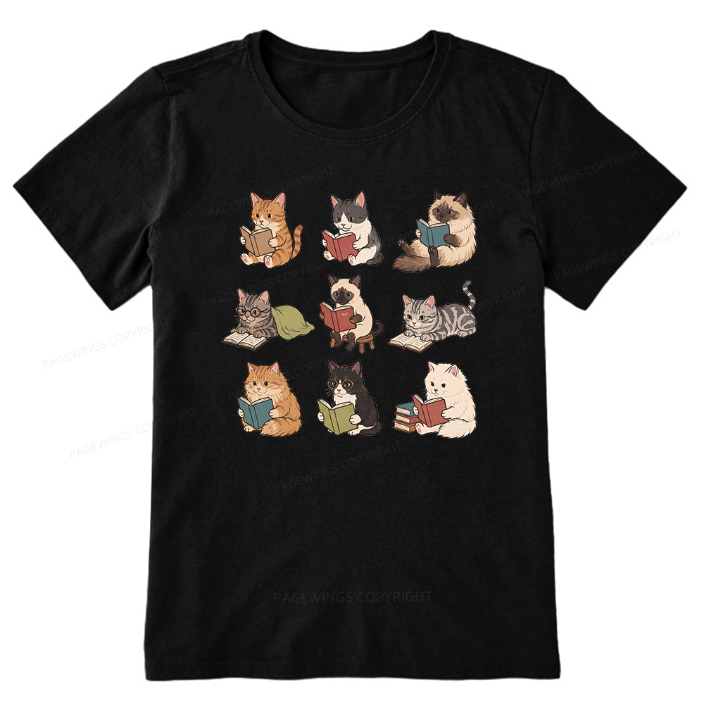 Pagewing Bookish Cat16129 Bookish Unisex Classic T-shirt