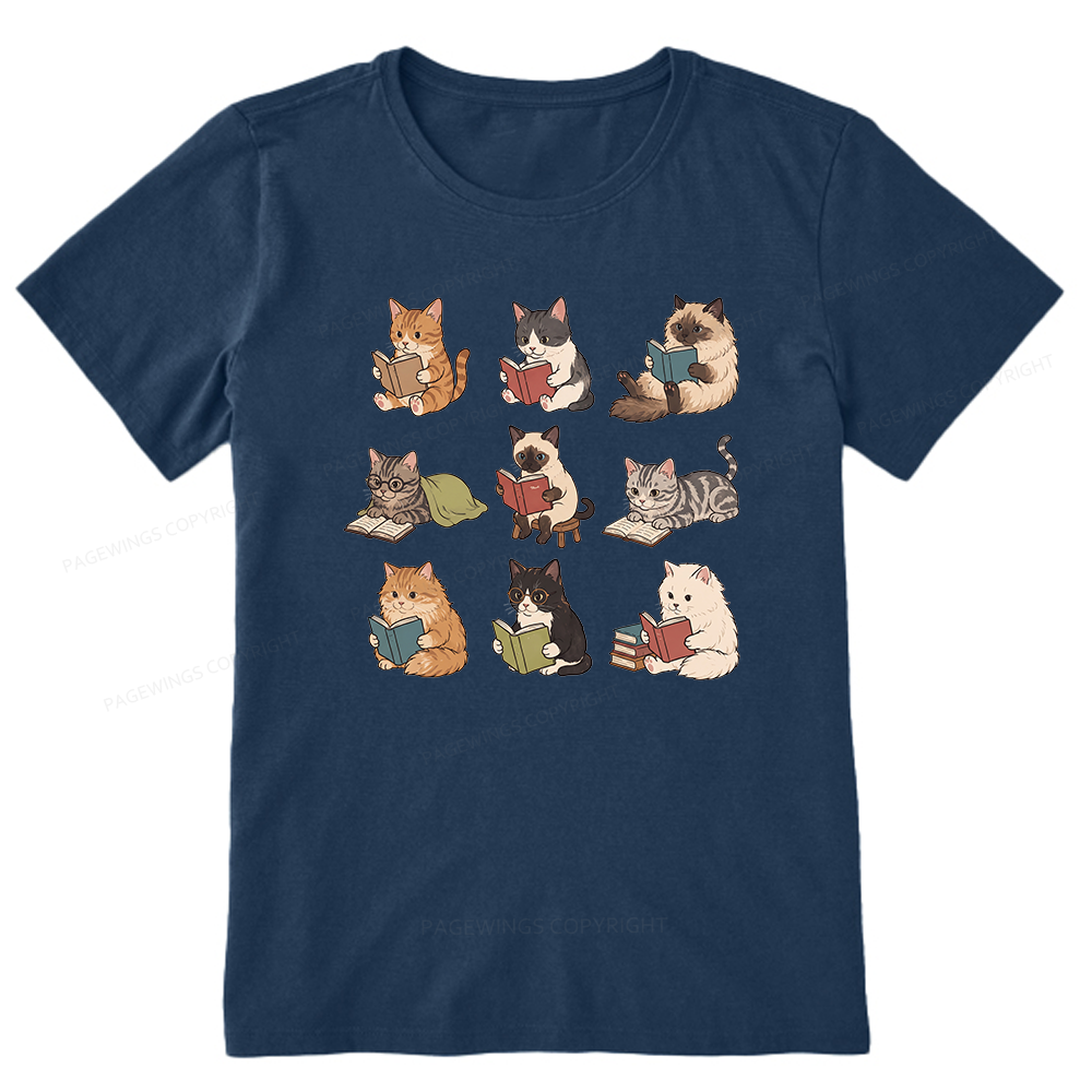 Pagewing Bookish Cat16129 Bookish Unisex Classic T-shirt