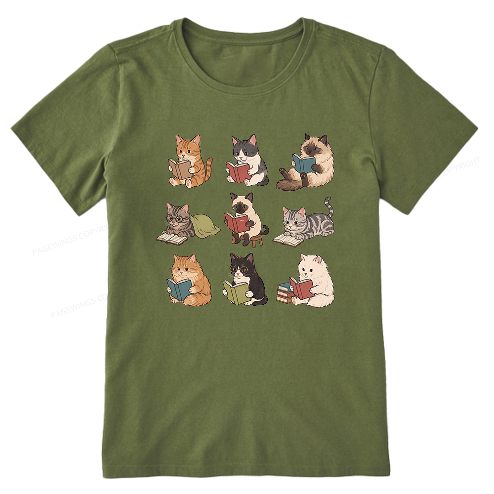 Pagewing Bookish Cat16129 Bookish Unisex Classic T-shirt