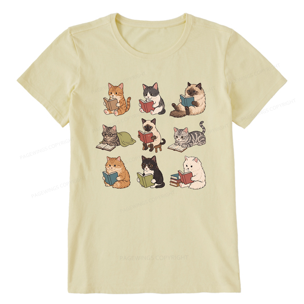 Pagewing Bookish Cat16129 Bookish Unisex Classic T-shirt