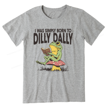Pagewing Born to Dilly Dally16143 Bookish Unisex Classic T-shirt