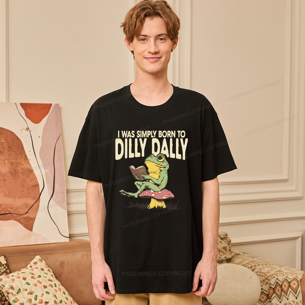 Pagewing Born to Dilly Dally16143 Bookish Unisex Classic T-shirt