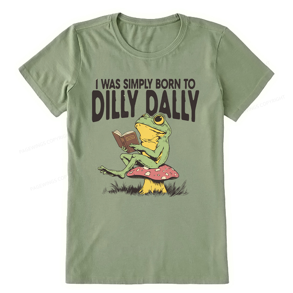 Pagewing Born to Dilly Dally16143 Bookish Unisex Classic T-shirt