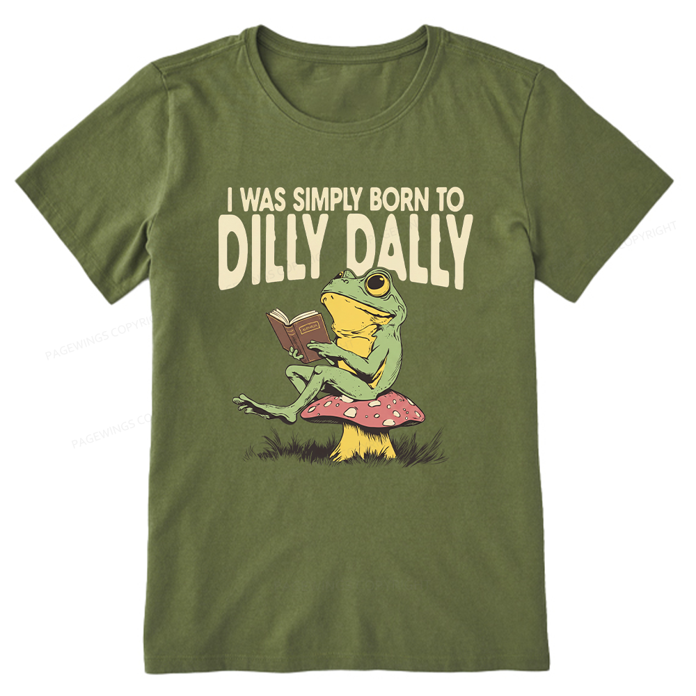 Pagewing Born to Dilly Dally16143 Bookish Unisex Classic T-shirt