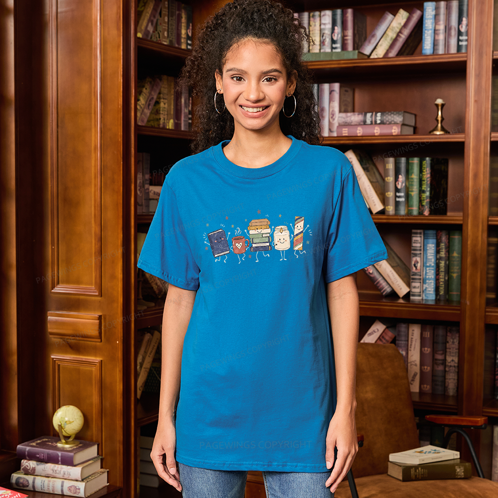 Pagewing Reading Doodle16113 Bookish Unisex Classic T-shirt