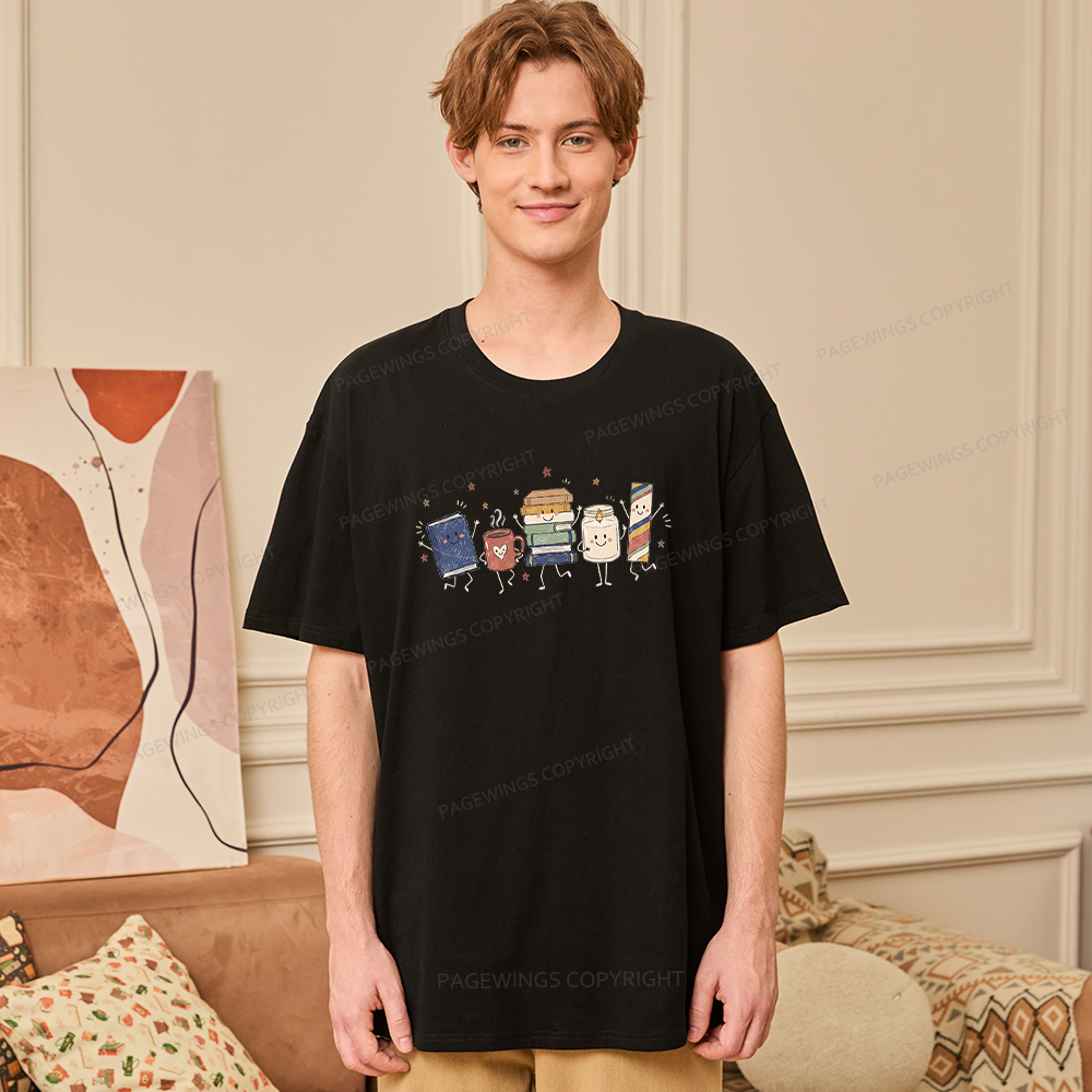 Pagewing Reading Doodle16113 Bookish Unisex Classic T-shirt