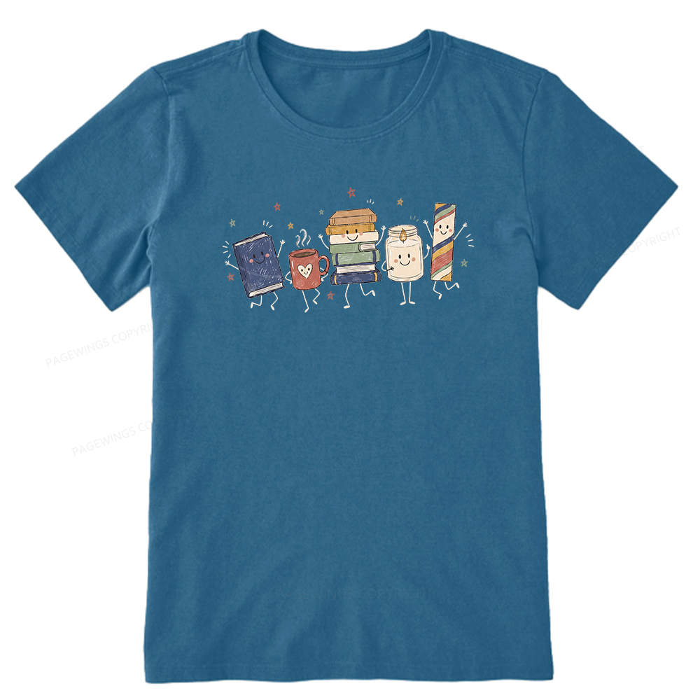 Pagewing Reading Doodle16113 Bookish Unisex Classic T-shirt