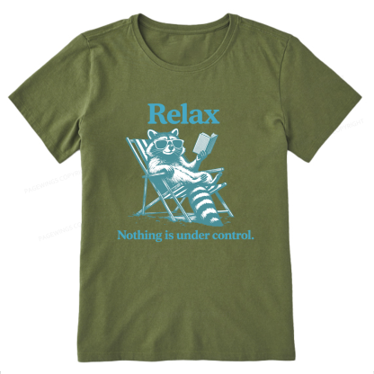 Pagewing Relax Nothing Is Under Control16120 Bookish Unisex Classic T-shirt