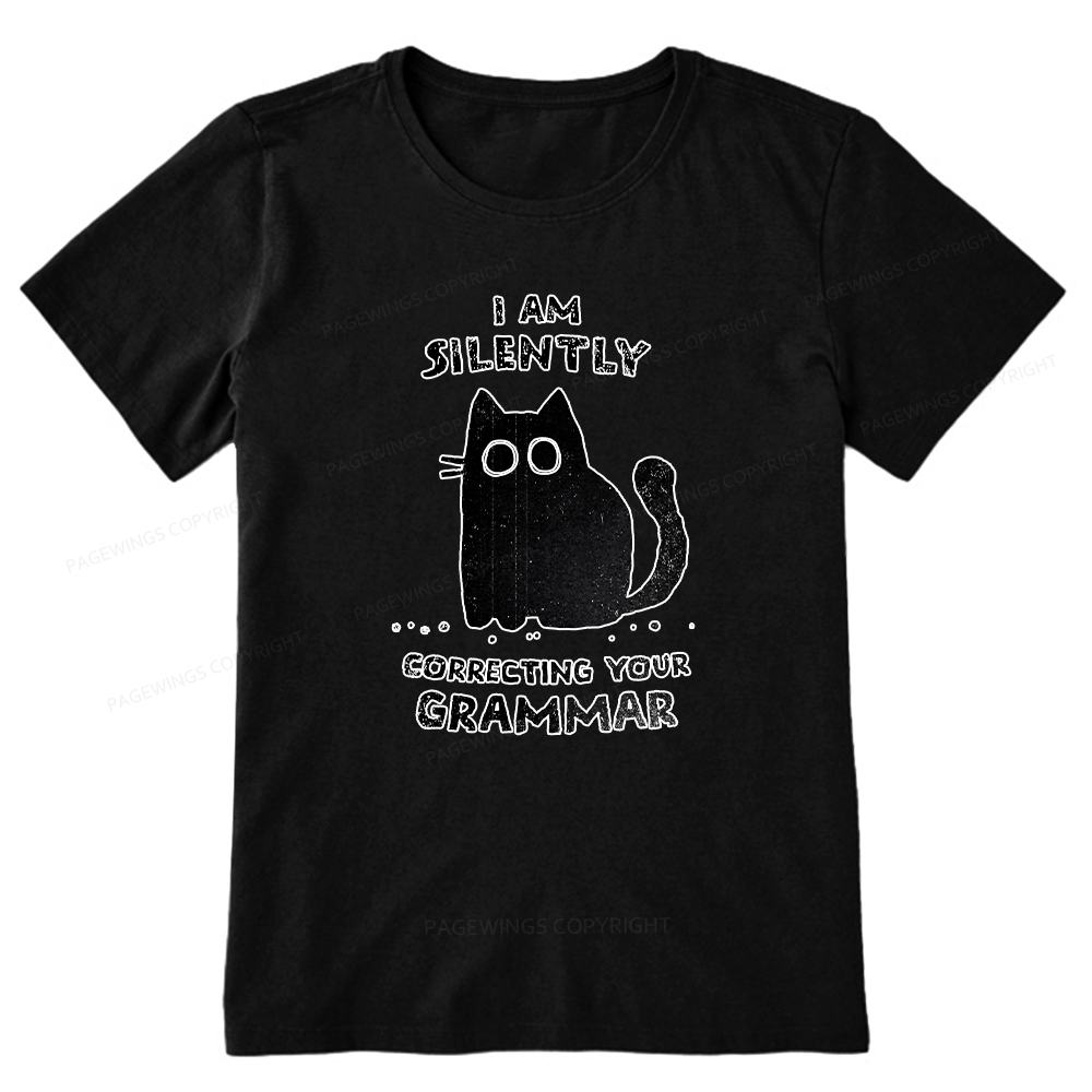 Pagewing Silently Correcting Your Grammar16058 Bookish Unisex Classic T-shirt