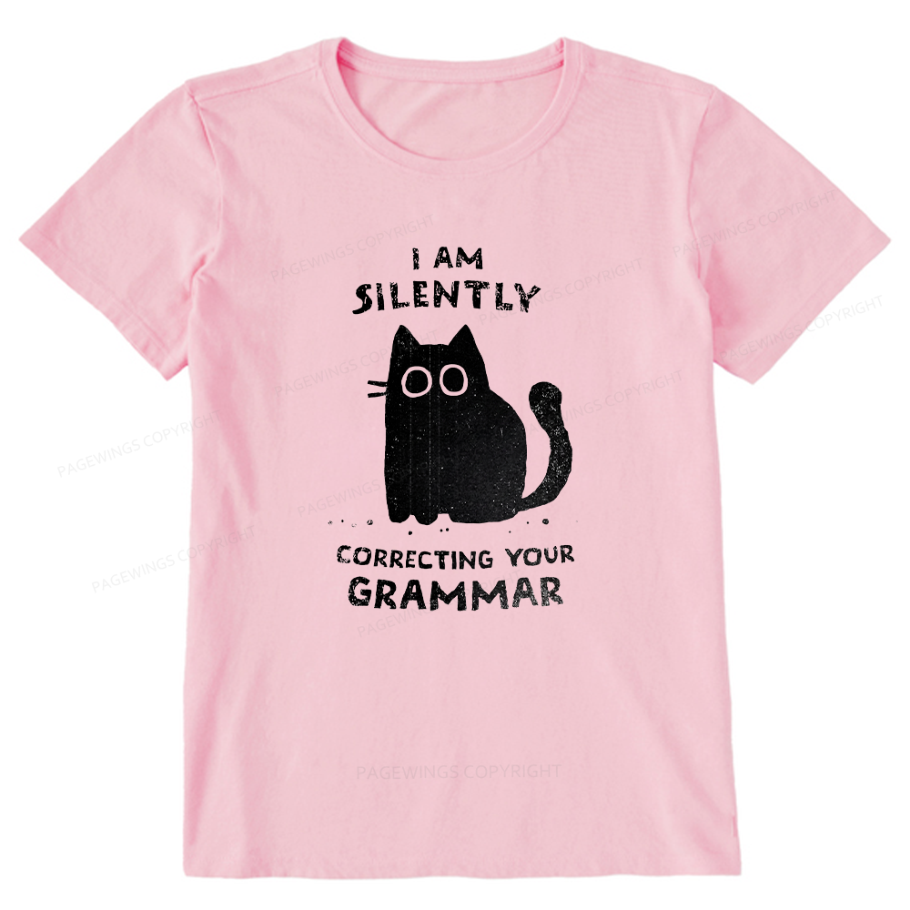 Pagewing Silently Correcting Your Grammar16058 Bookish Unisex Classic T-shirt