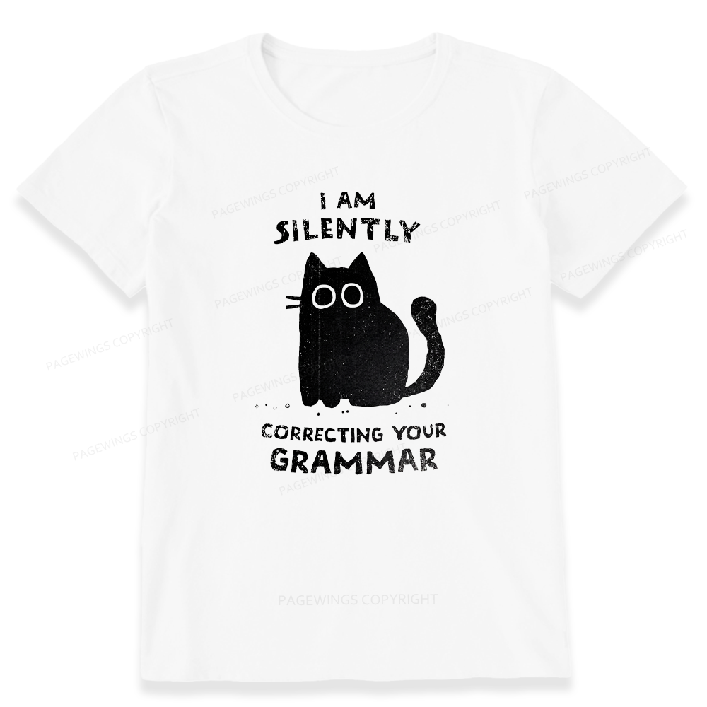 Pagewing Silently Correcting Your Grammar16058 Bookish Unisex Classic T-shirt