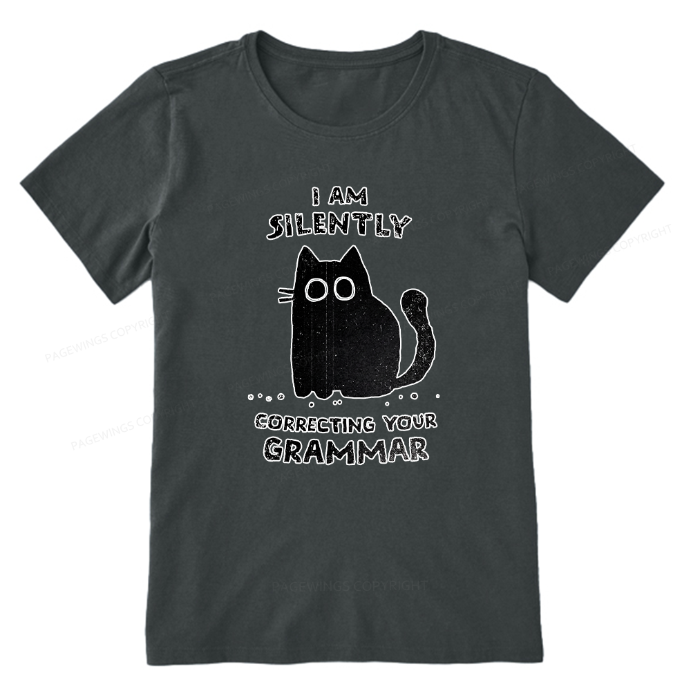 Pagewing Silently Correcting Your Grammar16058 Bookish Unisex Classic T-shirt