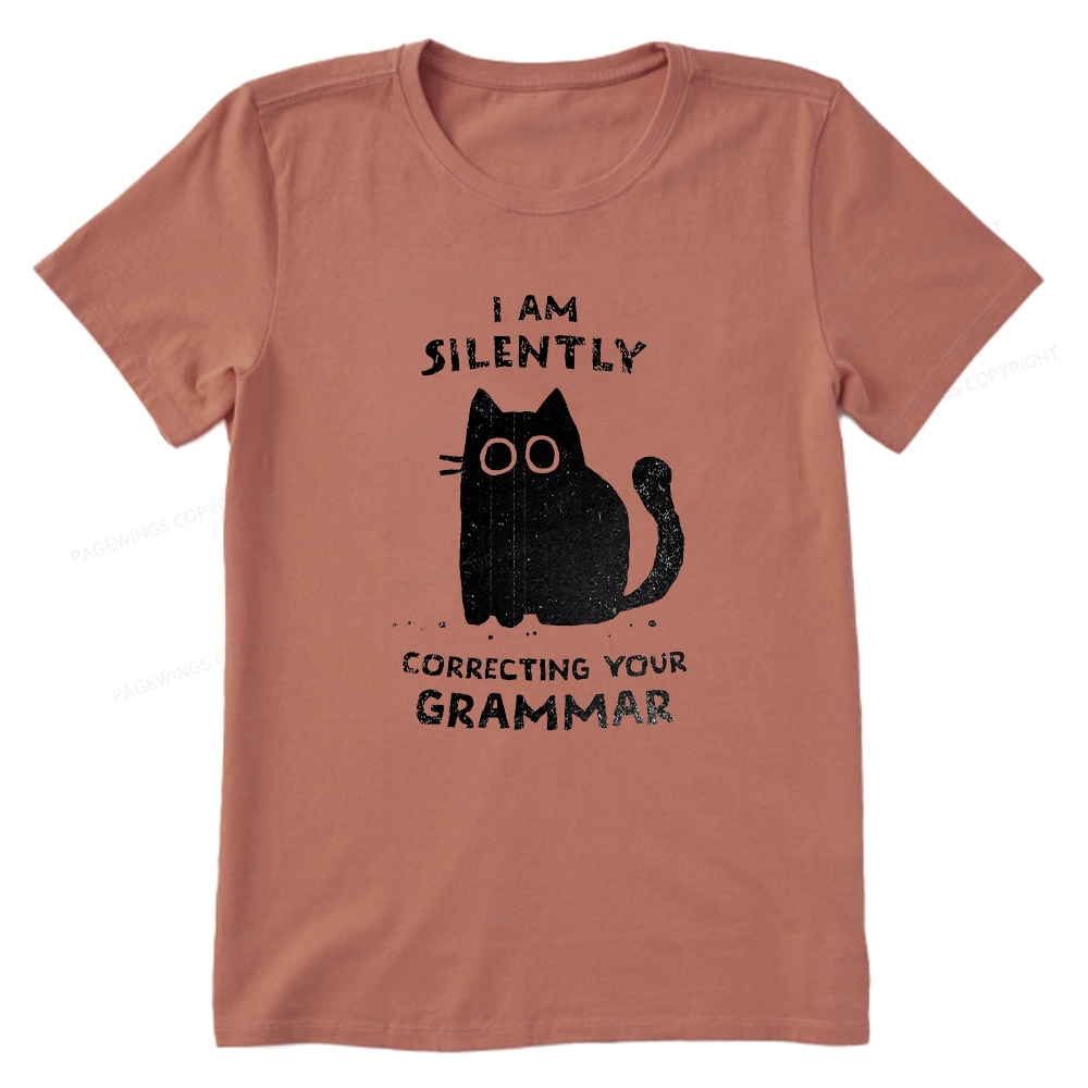 Pagewing Silently Correcting Your Grammar16058 Bookish Unisex Classic T-shirt
