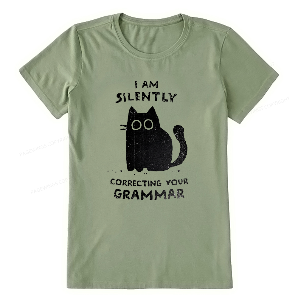 Pagewing Silently Correcting Your Grammar16058 Bookish Unisex Classic T-shirt