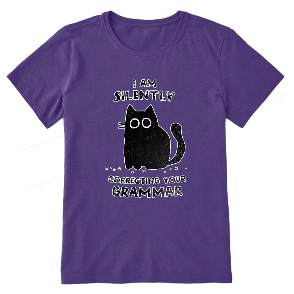 Pagewing Silently Correcting Your Grammar16058 Bookish Unisex Classic T-shirt