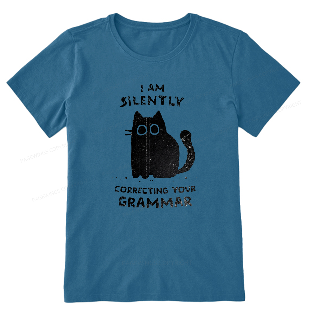 Pagewing Silently Correcting Your Grammar16058 Bookish Unisex Classic T-shirt