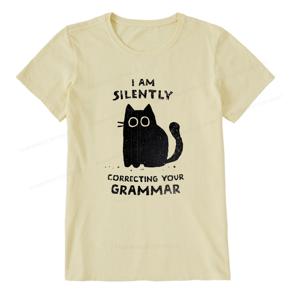 Pagewing Silently Correcting Your Grammar16058 Bookish Unisex Classic T-shirt