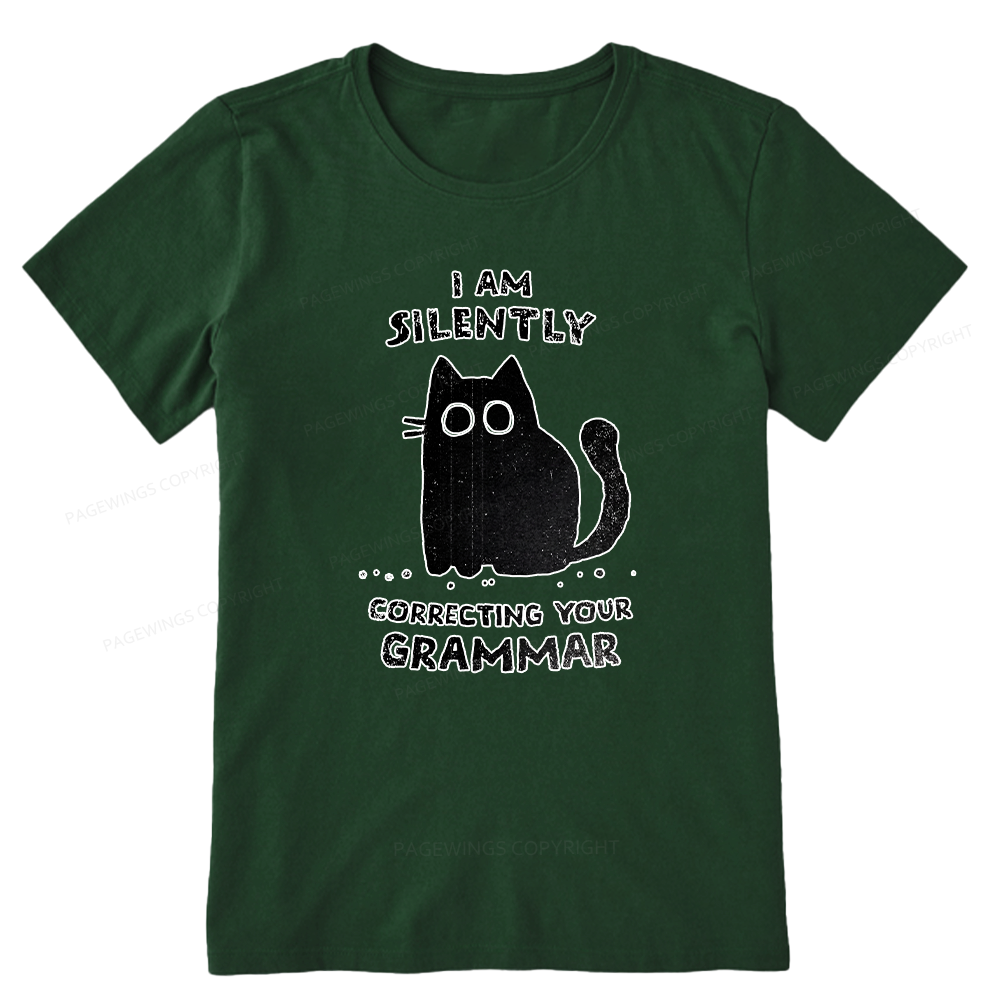 Pagewing Silently Correcting Your Grammar16058 Bookish Unisex Classic T-shirt