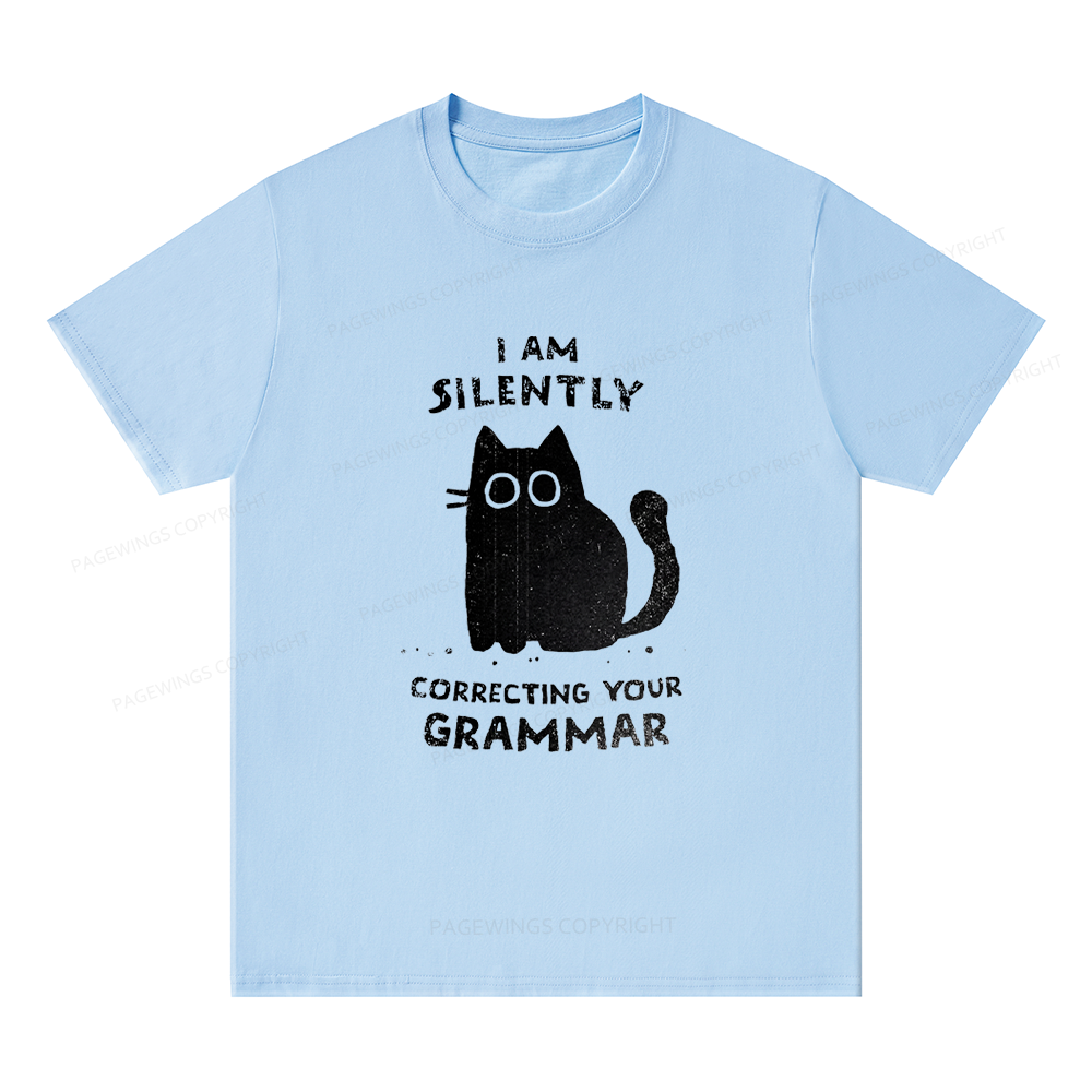 Pagewing Silently Correcting Your Grammar16058 Bookish Unisex Classic T-shirt