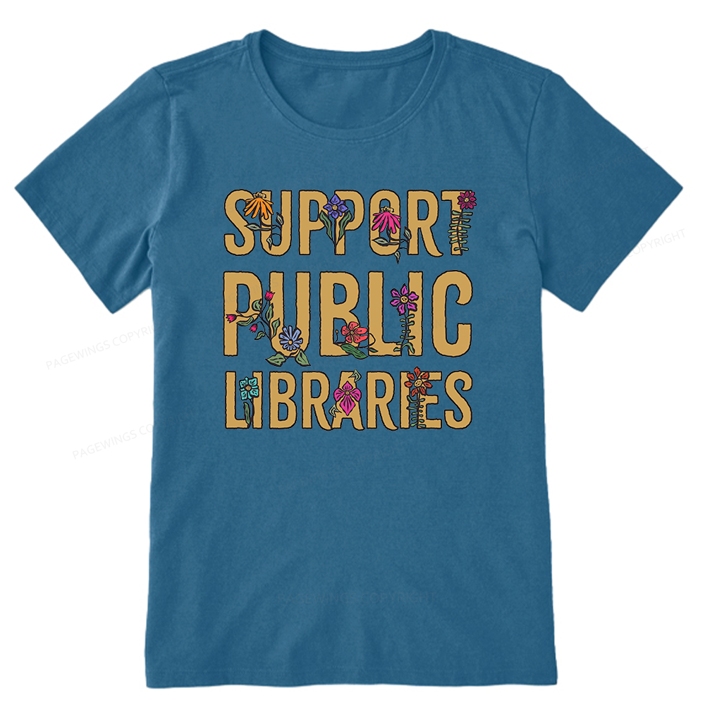 Pagewing Support Public Libraries16077 Bookish Unisex Classic T-shirt