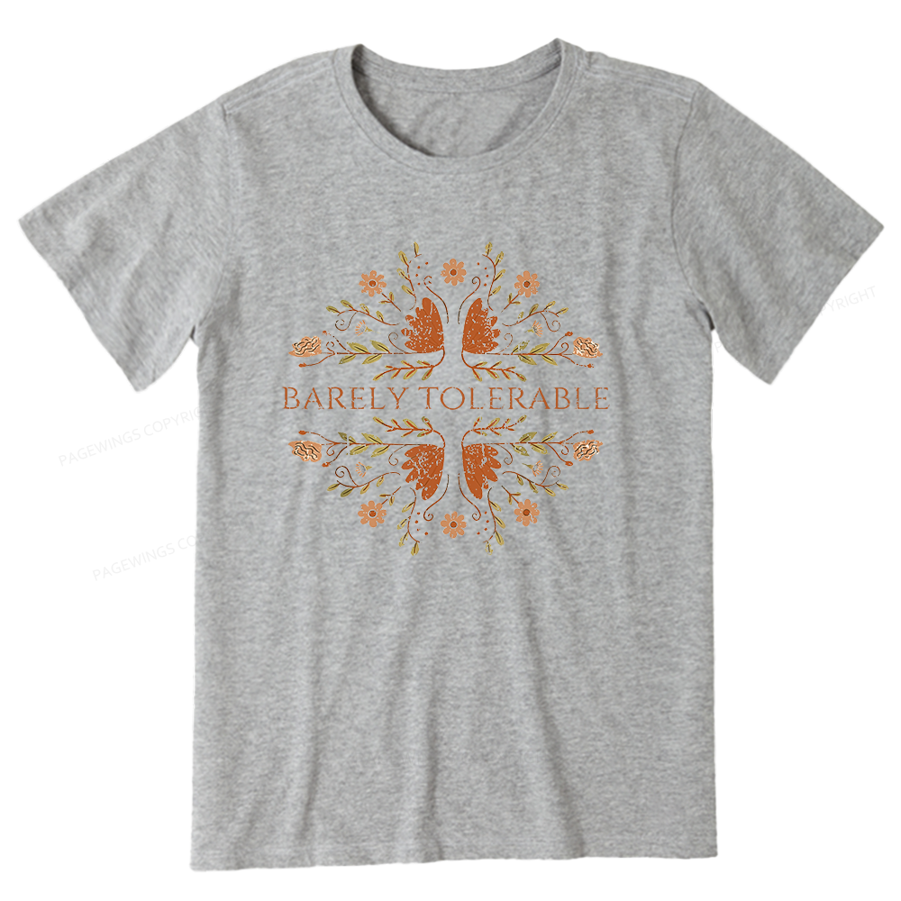 Pagewings Barely Tolerable15968 Bookish Unisex Classic T-shirt