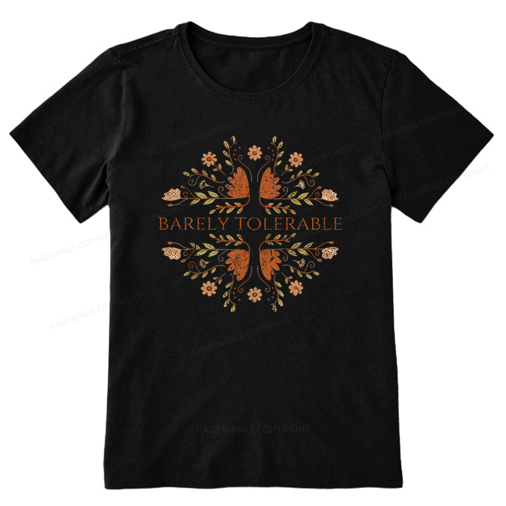 Pagewings Barely Tolerable15968 Bookish Unisex Classic T-shirt