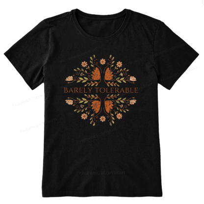 Pagewings Barely Tolerable15968 Bookish Unisex Classic T-shirt