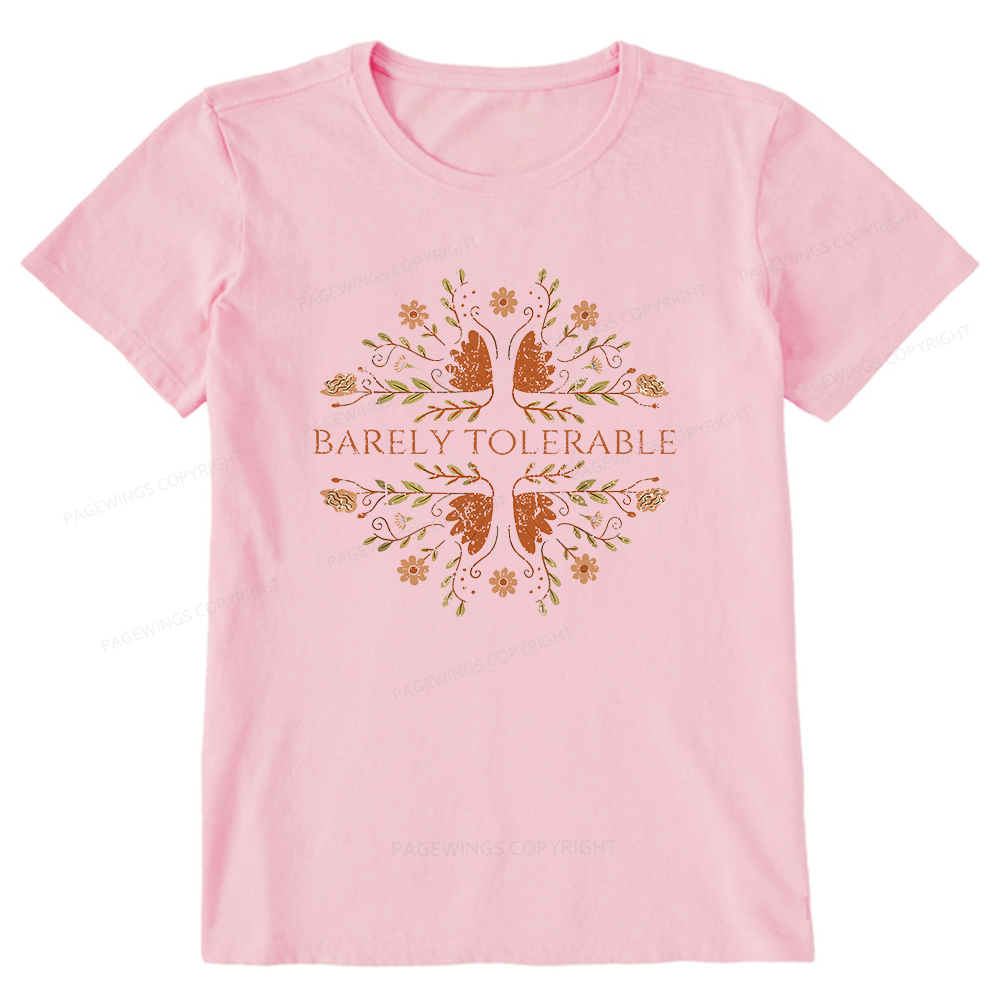 Pagewings Barely Tolerable15968 Bookish Unisex Classic T-shirt