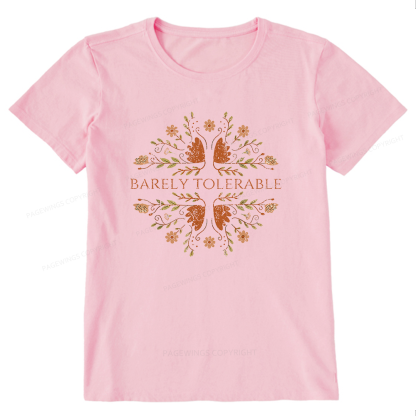 Pagewings Barely Tolerable15968 Bookish Unisex Classic T-shirt